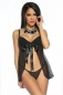 Babydoll mit Cups schwarz