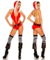 Weihnachts-Monokini rot/weiß