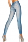 Jeans-Print Leggings blau