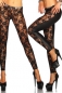 Leggings mit Spitze schwarz