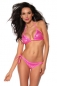 Pailletten Bikini neonpink