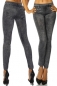 Jeans-Print Leggings grau/schwarz