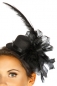 Minihut / Fascinator schwarz