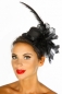 Minihut / Fascinator schwarz