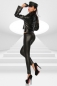 Wetlook-Leggings schwarz