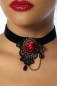 Gothic-Collier schwarz/pink