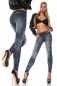 Leggings in Jeans-Optik blau