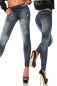 Leggings in Jeans-Optik blau