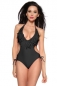 Monokini mit Fransen schwarz