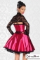 Dirndl aus Satin pink/schwarz