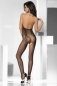 Bodystocking aus Netz schwarz