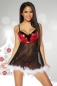 Santa-Babydoll schwarz/rot