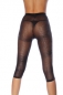 Feinstrumpf-Leggings schwarz/silber