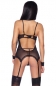 Strapsbustier mit String schwarz