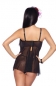 Babydoll mit gepolsterten Cups schwarz