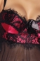 Babydoll mit gepolsterten Cups schwarz