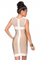 Echtes Bandage-Shape-Kleid beige/weiß