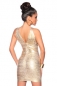 Echtes Bandage-Shape-Kleid gold