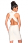 Echtes Bandage-Shape-Kleid creme