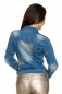 Jeansjacke mit Strass blau