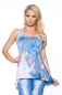 Tanktop mit Spitze blau