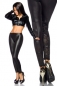 Wetlook-Leggings schwarz