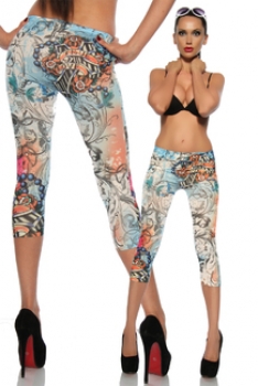 Capri-Tattoo-Leggings siehe Bild