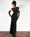 Langes Kleid schwarz