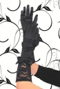Burlesque-Handschuhe aus Satin schwarz